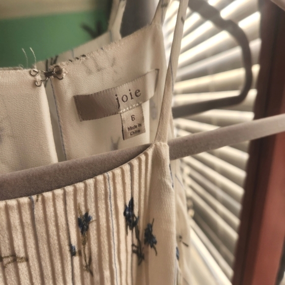 EUC Joie Floral White Ruffled Women's Dress, Size 6 - Picture 4 of 11